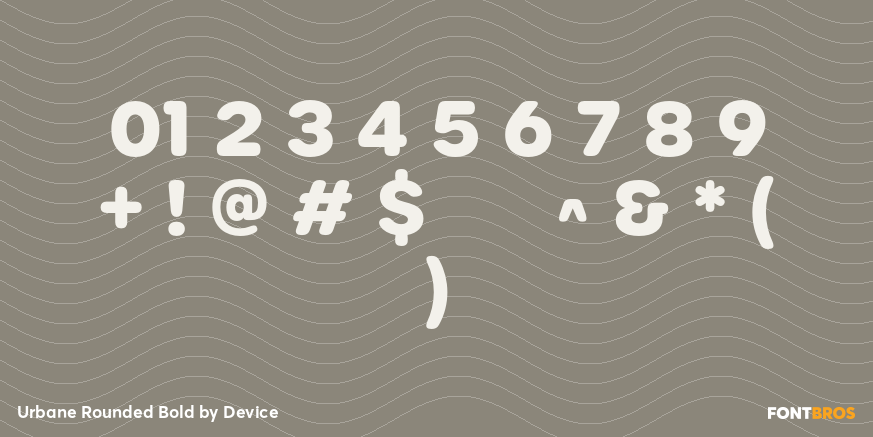 Urbane Rounded Bold Font Poster #1