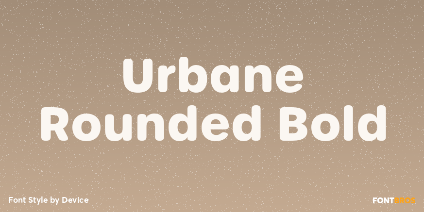 Urbane Rounded Bold Font Poster #1