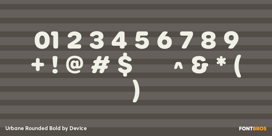 Urbane Rounded Bold Font Poster #4