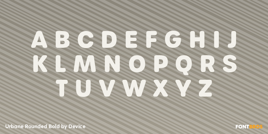 Urbane Rounded Bold Font Poster #1