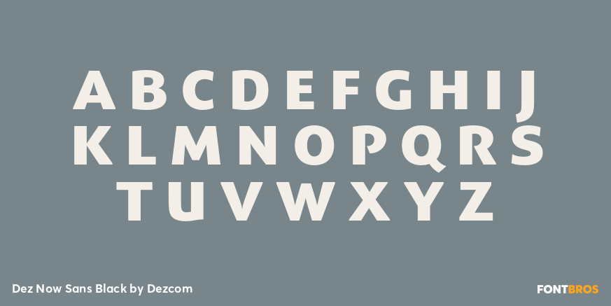 Dez Now Sans Black Font Poster #2