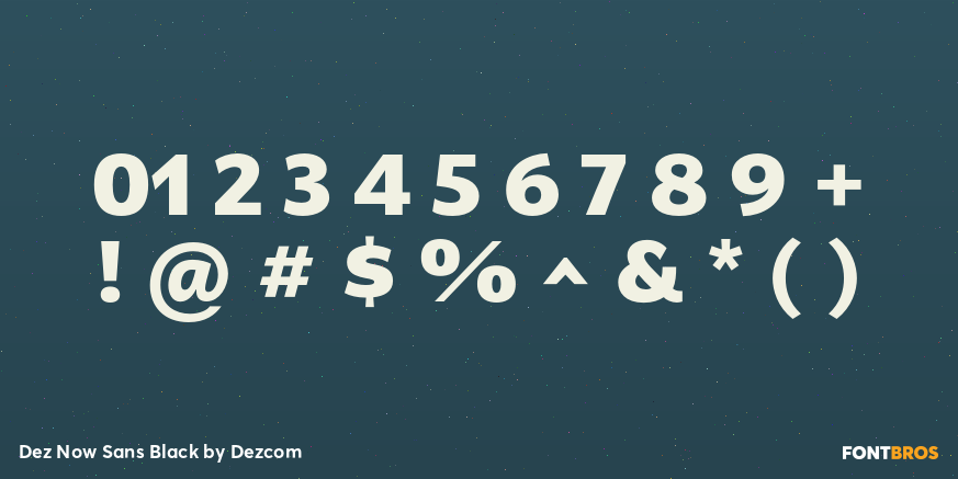 Dez Now Sans Black Font Poster #4