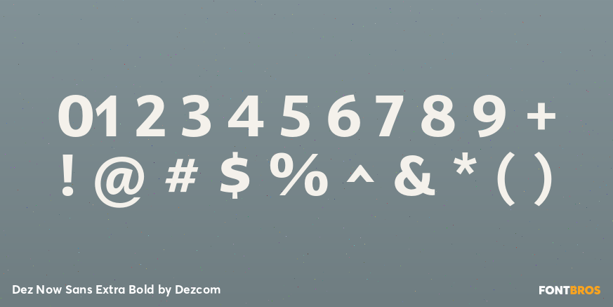 Dez Now Sans Extra Bold Font Poster #4