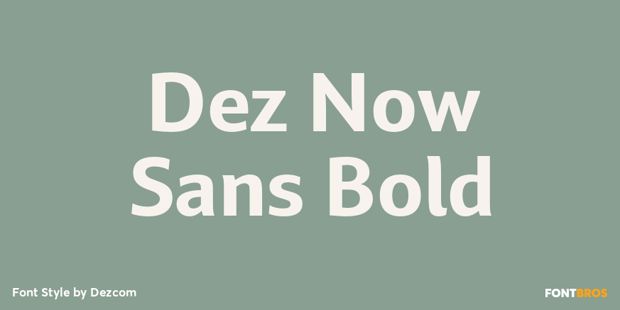 Dez Now Sans Bold Font Poster #1