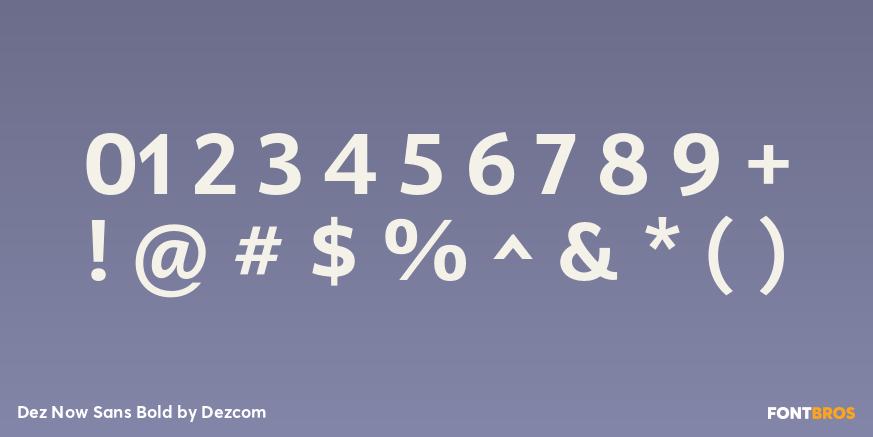 Dez Now Sans Bold Font Poster #4