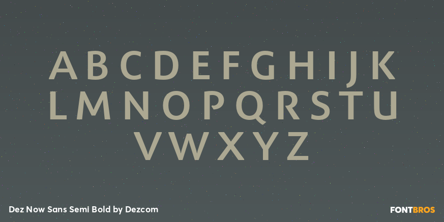 Dez Now Sans Semi Bold Font Poster #2