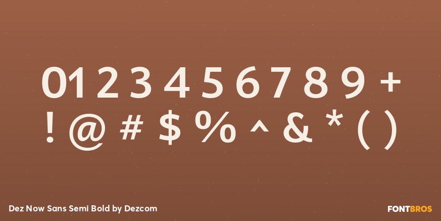 Dez Now Sans Semi Bold Font Poster #4
