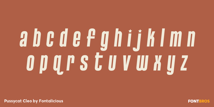 Pussycat Cleo Font Poster #3