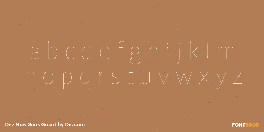 Dez Now Sans Gaunt Font Poster #3