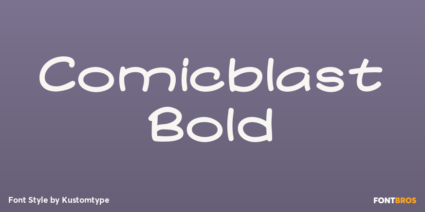 Comicblast Bold Font Poster #1