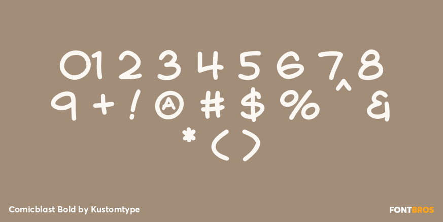 Comicblast Bold Font Poster #1