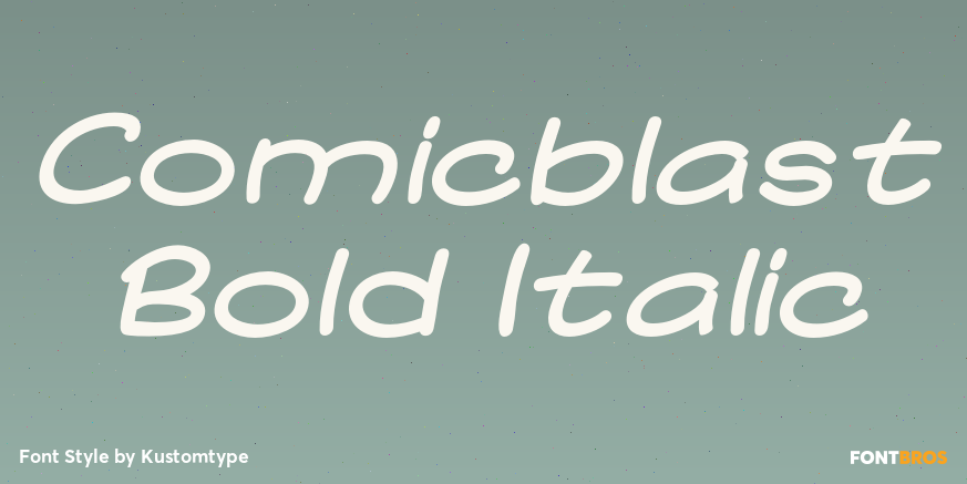 Comicblast Bold Italic Poster