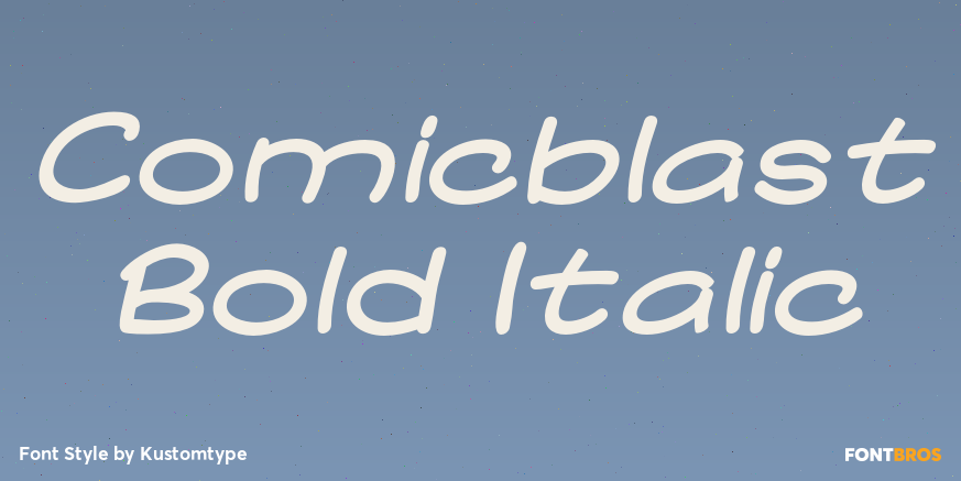 Comicblast Bold Italic Poster