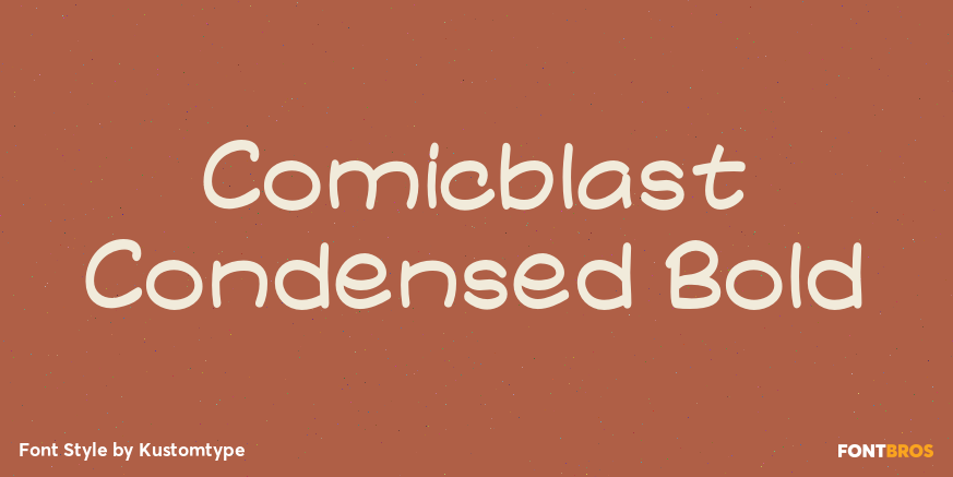 Comicblast Condensed Bold Poster
