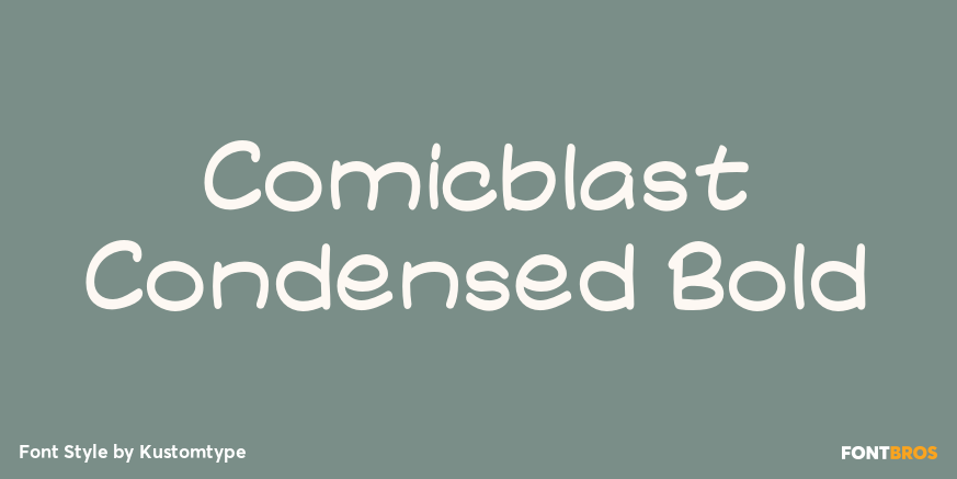 Comicblast Condensed Bold Poster