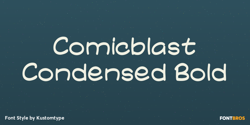 Comicblast Condensed Bold Poster