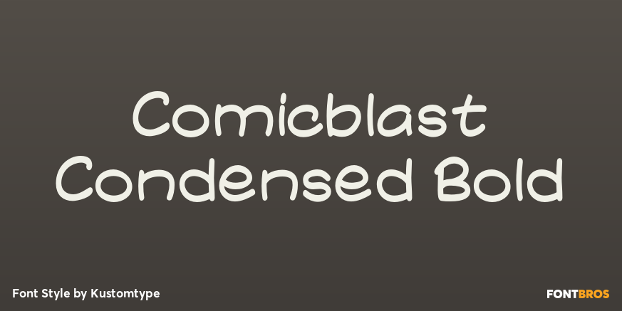Comicblast Condensed Bold Poster
