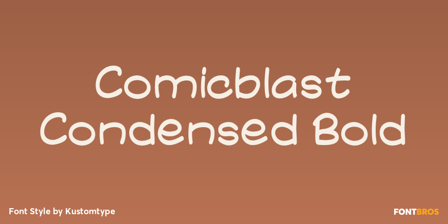 Comicblast Condensed Bold Poster