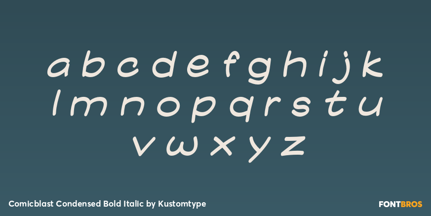 Comicblast Condensed Bold Italic Font Poster #3