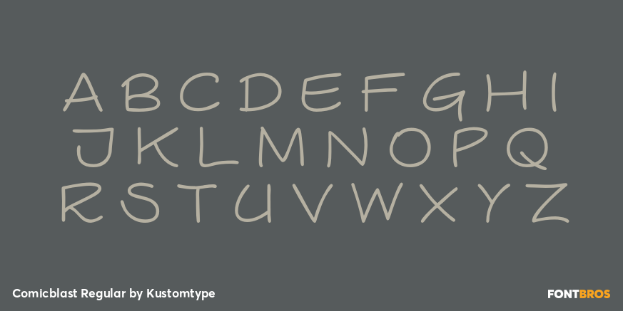 Comicblast Regular Font Poster #2