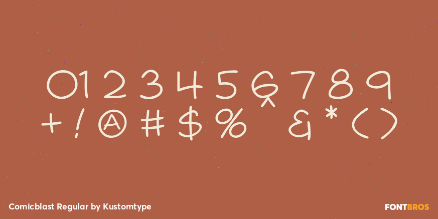 Comicblast Regular Font Poster #4