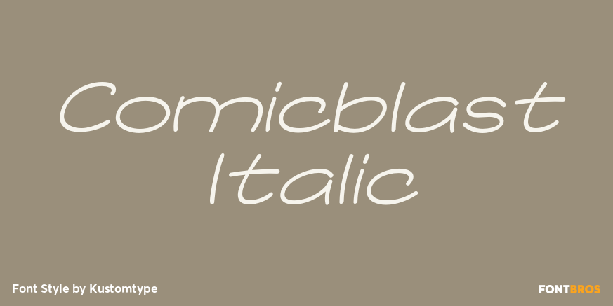 Comicblast Italic Poster