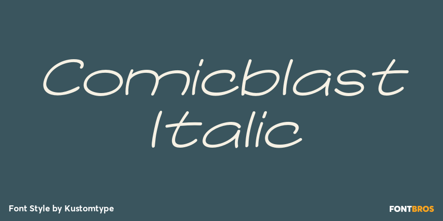 Comicblast Italic Poster