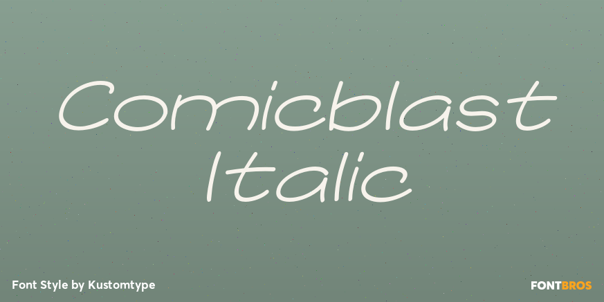 Comicblast Italic Poster