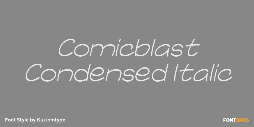 Comicblast Condensed Italic Poster