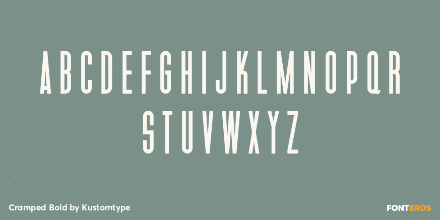 Cramped Bold Font Poster #2