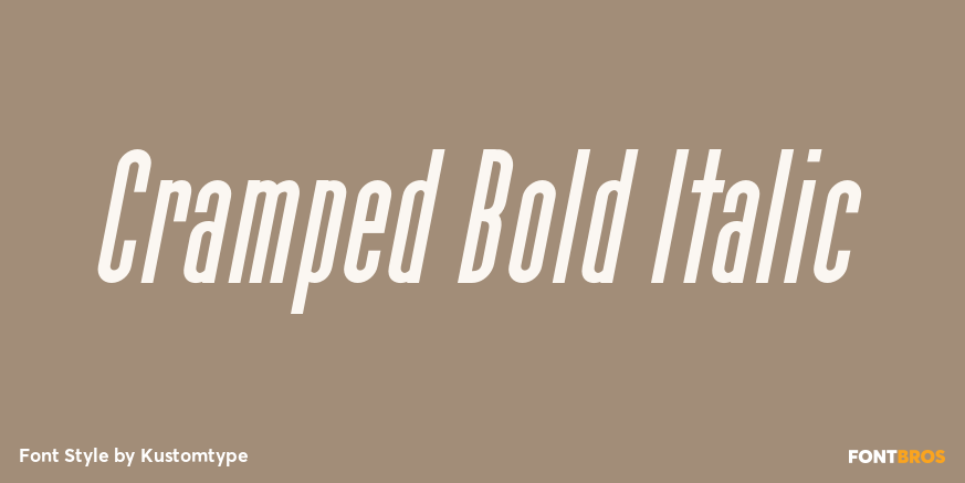 Cramped Bold Italic Poster