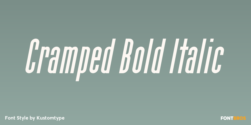 Cramped Bold Italic Poster