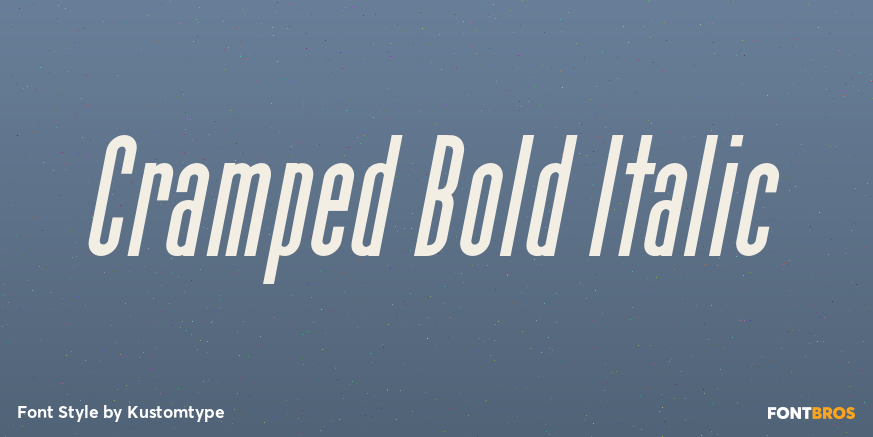 Cramped Bold Italic Poster