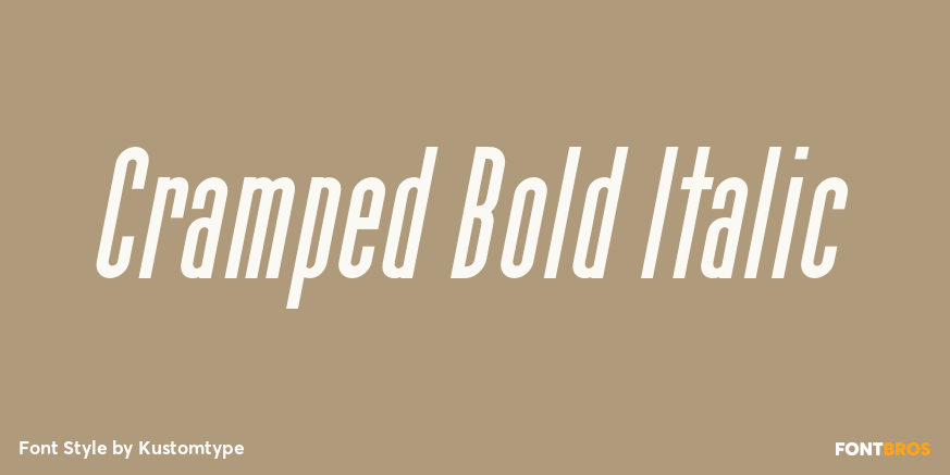 Cramped Bold Italic Poster