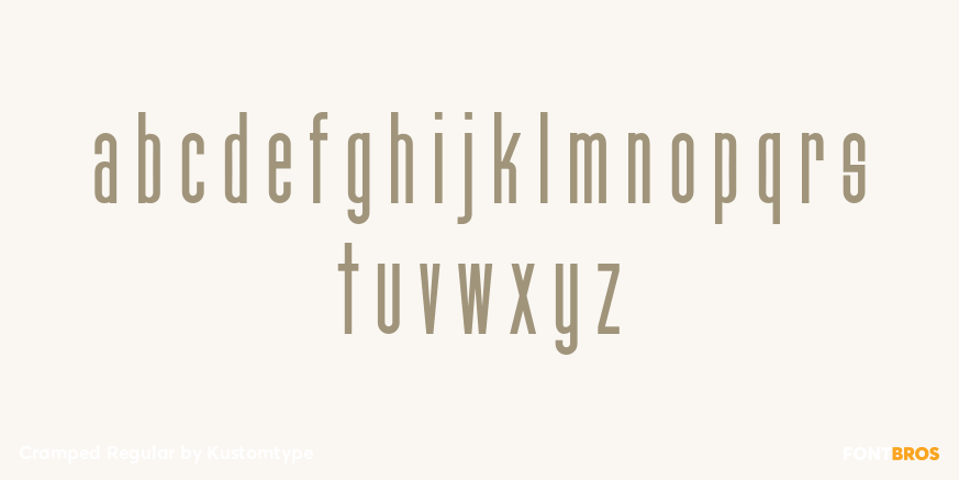 Cramped Regular Font Poster #3