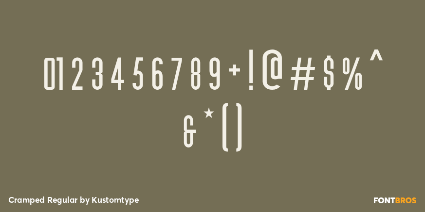 Cramped Regular Font Poster #4