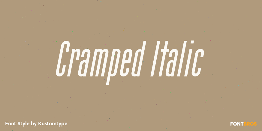 Cramped Italic Poster