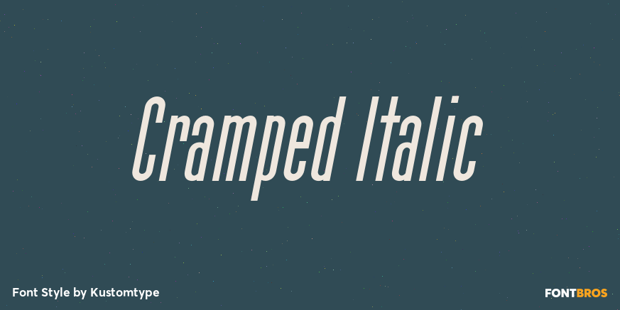 Cramped Italic Poster