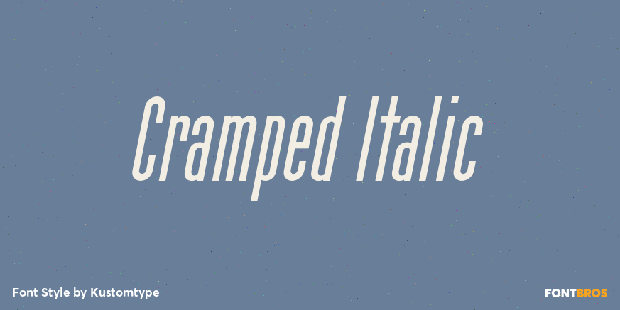 Cramped Italic Poster