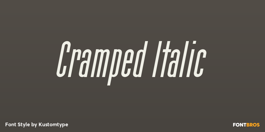 Cramped Italic Poster