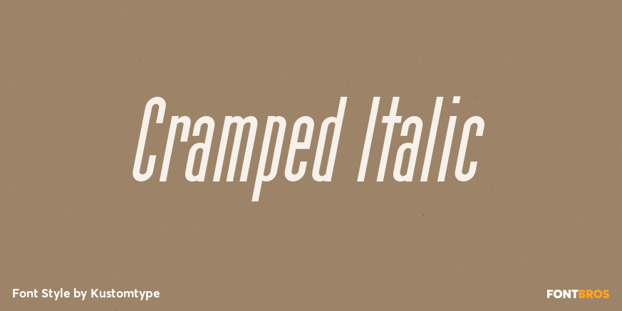 Cramped Italic Poster
