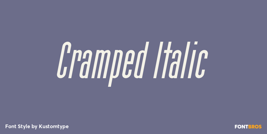 Cramped Italic Poster