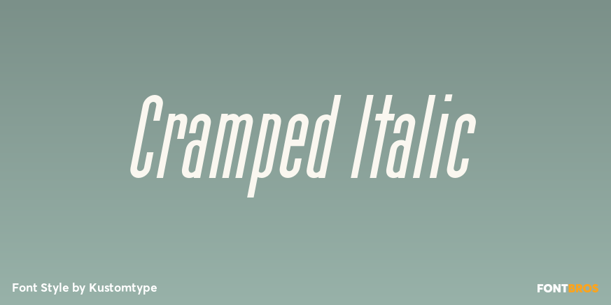 Cramped Italic Poster