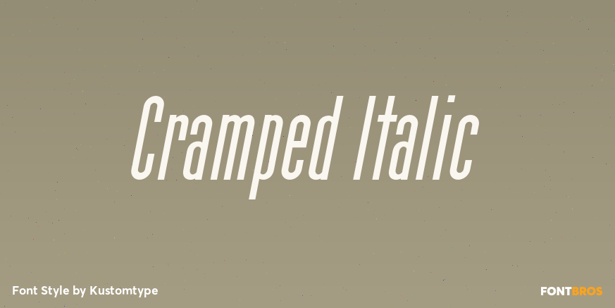 Cramped Italic Poster