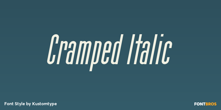 Cramped Italic Poster