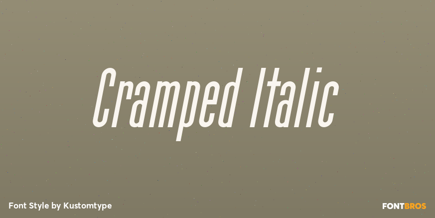 Cramped Italic Poster