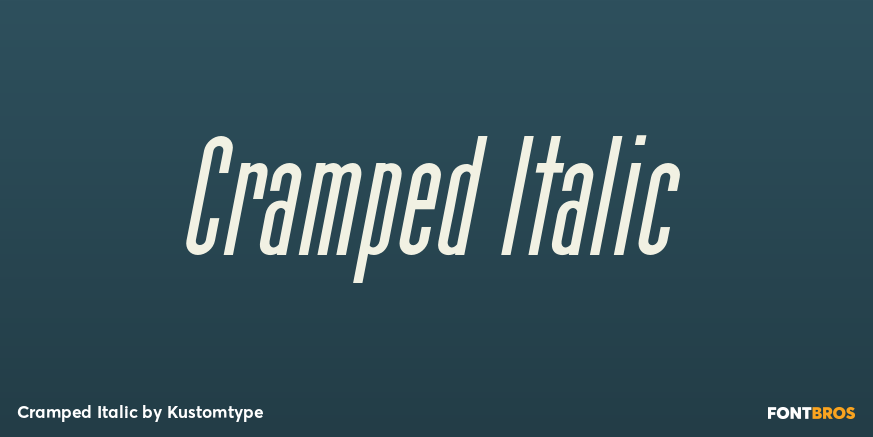 Cramped Italic Poster