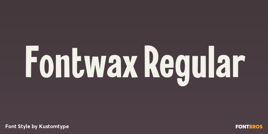 Fontwax Regular Poster