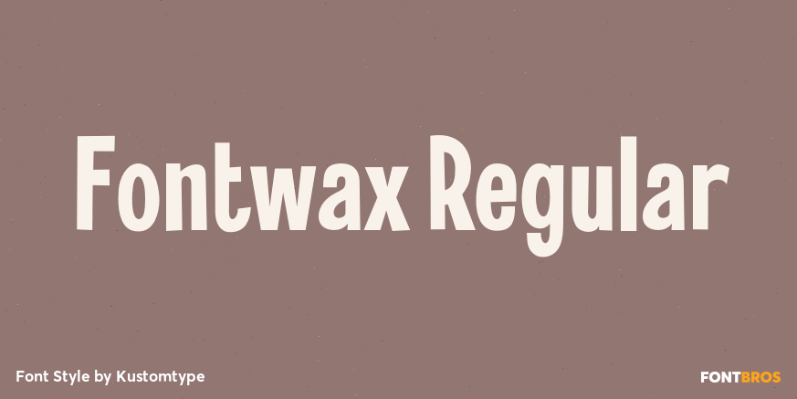 Fontwax Regular Poster