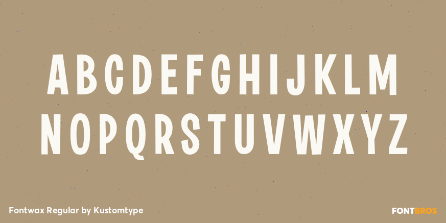 Fontwax Regular Font Poster #2